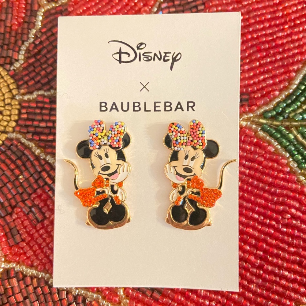 BAUBLEBAR Disney Minnie Mouse festive earrings brand new!